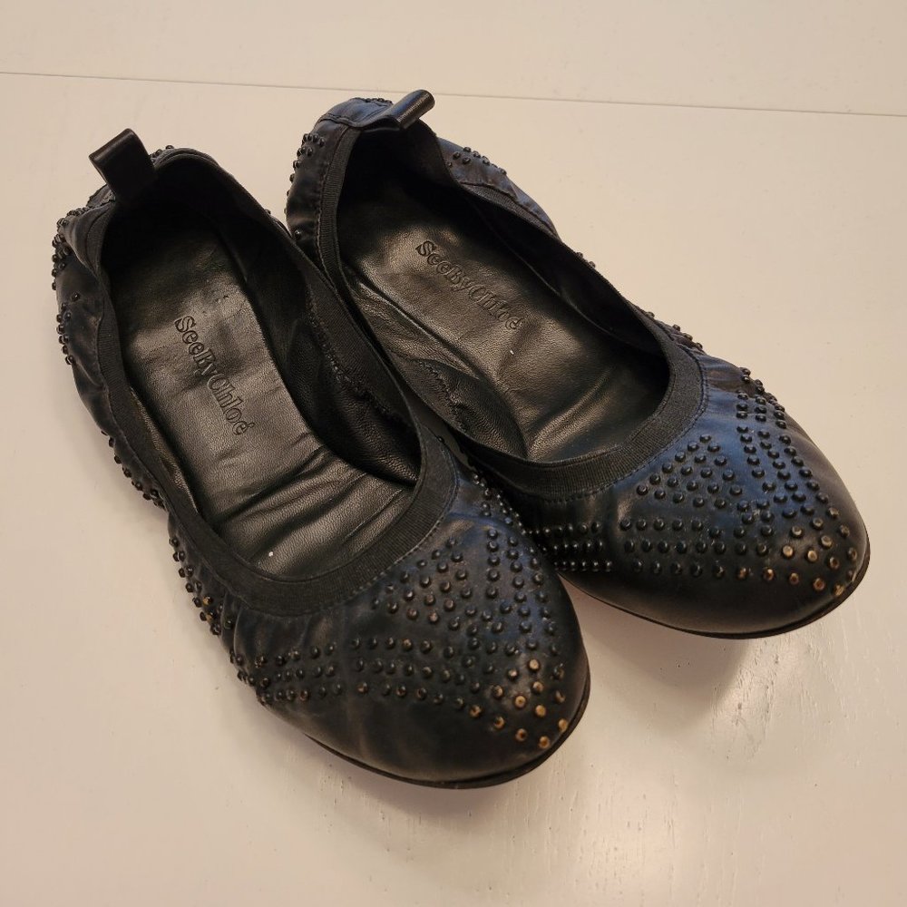 See by Chloe Black Flats